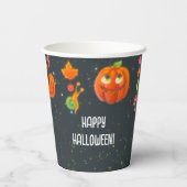 Bright Halloween Party Paper cup Papieren Bekers (Achterkant)