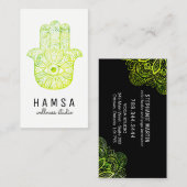 Bright Hamsa Reiki Visitekaartjes (Voorkant / Achterkant)