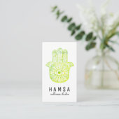 Bright Hamsa Reiki Visitekaartjes (Staand voorkant)