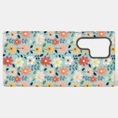 Bright Hand Drawn Wildflower Meadow Samsung Galaxy Hoesje (Achterkant horizontaal)
