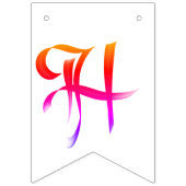 Bright Happy Birthday-kalligrafie Vlaggetjes (Tweede vlag)