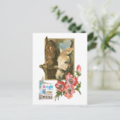 Bright Happy Christmas -  Paarden Feestdagenkaart (Staand voorkant)