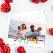 Bright, Happy en Joyful Holiday Photo Briefkaart