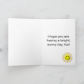 Bright Happy Smile - Gezicht Kaart (Binnen)