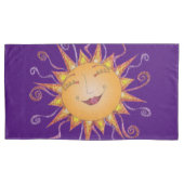 Bright Happy Sunburst Kussensloop (Voorkant)