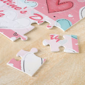 Bright Happy Valentine's Day Custom Heart Rainbow Legpuzzel (Zijkant)