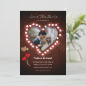 Bright Heart lijst Bewaar de datum uitnodigingskaa Save The Date (Staand voorkant)