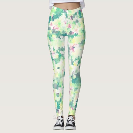 Bright Hexagon Leggings (Voorkant)