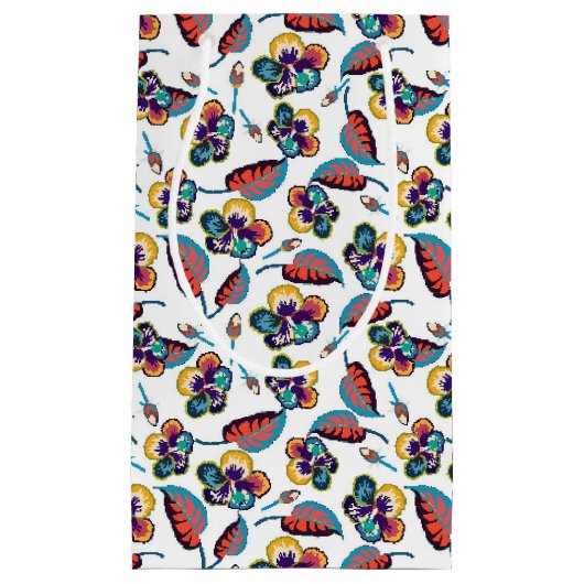 Bright Hibiscus Pattern Klein Cadeauzakje (Voorkant)