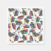 Bright Hibiscus Pattern Servet (Voorkant)
