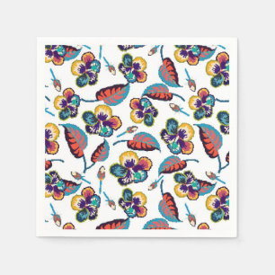 Bright Hibiscus Pattern Servet