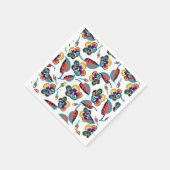 Bright Hibiscus Pattern Servet (Hoek)