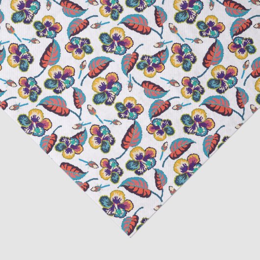 Bright Hibiscus Pattern Tissuepapier (Detail)