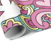 Bright Hippie Patroon Cadeaupapier (Rol Hoek)