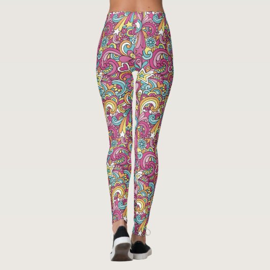 Bright Hippie Patroon Leggings (Achterkant)