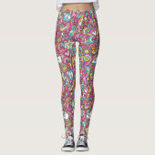 Bright Hippie Patroon Leggings (Voorkant)