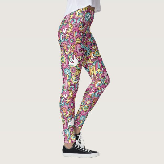 Bright Hippie Patroon Leggings (Rechts)