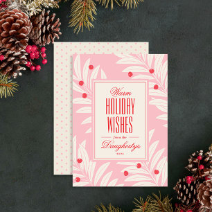 Bright Holiday Foliage Feestdagenkaart
