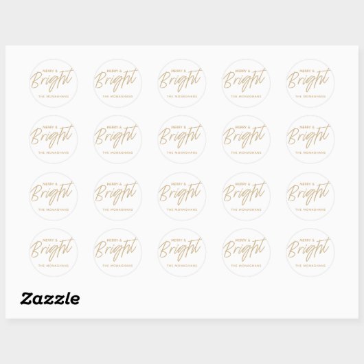 Bright Holiday gepersonaliseerde Stickers (Vel)