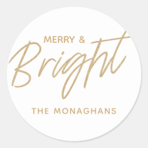 Bright Holiday gepersonaliseerde Stickers