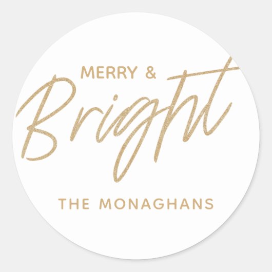 Bright Holiday gepersonaliseerde Stickers (Voorkant)