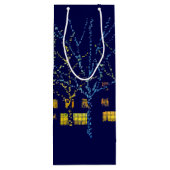 Bright Holiday Lights Wine Gift Bag Wijn Cadeautas (Achterkant)