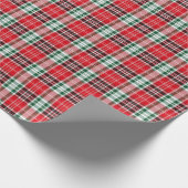 Bright Holiday Plaid Cadeaupapier (Hoek)