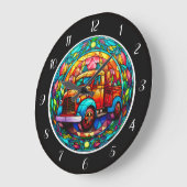 Bright Holiday Truck Wall Clock Grote Klok (Hoek)