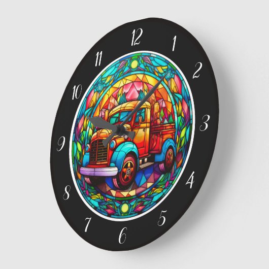 Bright Holiday Truck Wall Clock Grote Klok (Hoek)