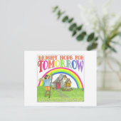 Bright Hope for Tomorrow Inspirational Postcard Briefkaart (Staand voorkant)