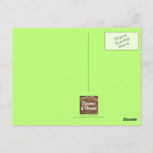 Bright Hope for Tomorrow Inspirational Postcard Briefkaart (Achterkant)