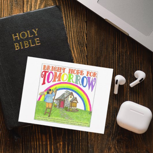 Bright Hope for Tomorrow Inspirational Postcard Briefkaart