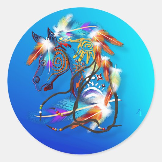 Bright Horse 2 Stickers (Voorkant)