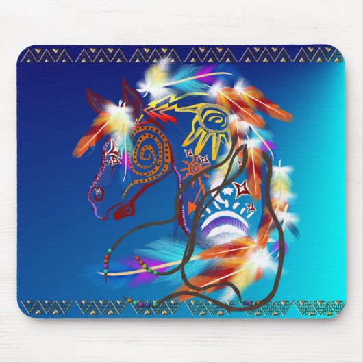 Bright Horse Mousepad Muismat (Voorkant)