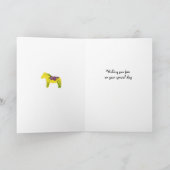 Bright Horses Birthday Kaart (Binnen)