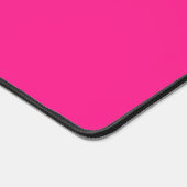 Bright Hot Pink gepersonaliseerde scriptnaam Stijl Bureaumat (Hoek)