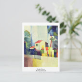 Bright House tegen August Macke Briefkaart (Staand voorkant)