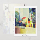 Bright House tegen August Macke Briefkaart (Voorkant / Achterkant)