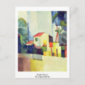 Bright House tegen August Macke Briefkaart (Voorkant)
