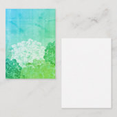 Bright Hydrangea Blooms Flat Note Kaart Notitiekaartje (Voorkant / Achterkant)