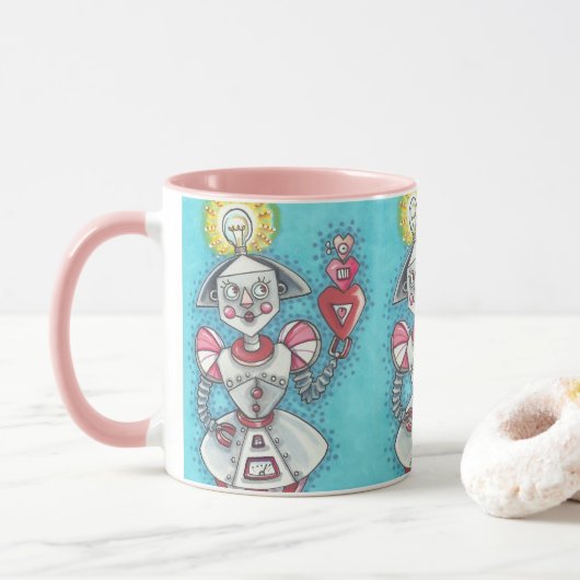 BRIGHT IDEA GIRL ROBOT MOK Herhaal (Met donut)