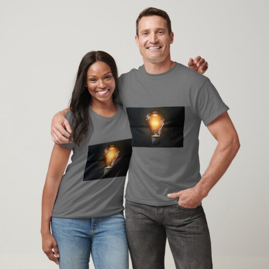 Bright Idea Light Bulb Tee T-shirt (Unisex)