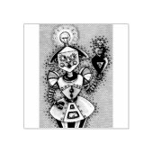 BRIGHT IDEA MEISJE ROBOT SCI FI RUBBER STEMPEL (Afrduk)