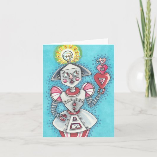 Bright Idea ROBOT VALENTIJN NOTE KAART Verse (Voorkant)