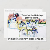 Bright Idea Snowman Briefkaart (Voorkant / Achterkant)