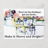 Bright Idea Snowman Briefkaart (Voorkant)