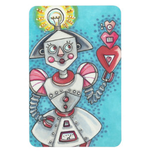 Bright Ideaal - GIRL ROBOT HOARTS MAGNET *Big Magneet