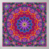 Bright India Mandala Poster (Voorkant)