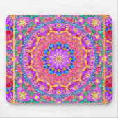 Bright India Waterverf Mandala Mousepad Muismat (Voorkant)