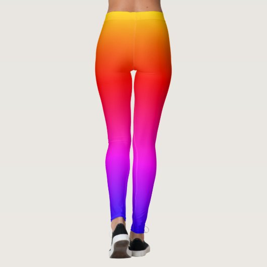 Bright Ipanema Rainbow Ombre Leggings (Achterkant)